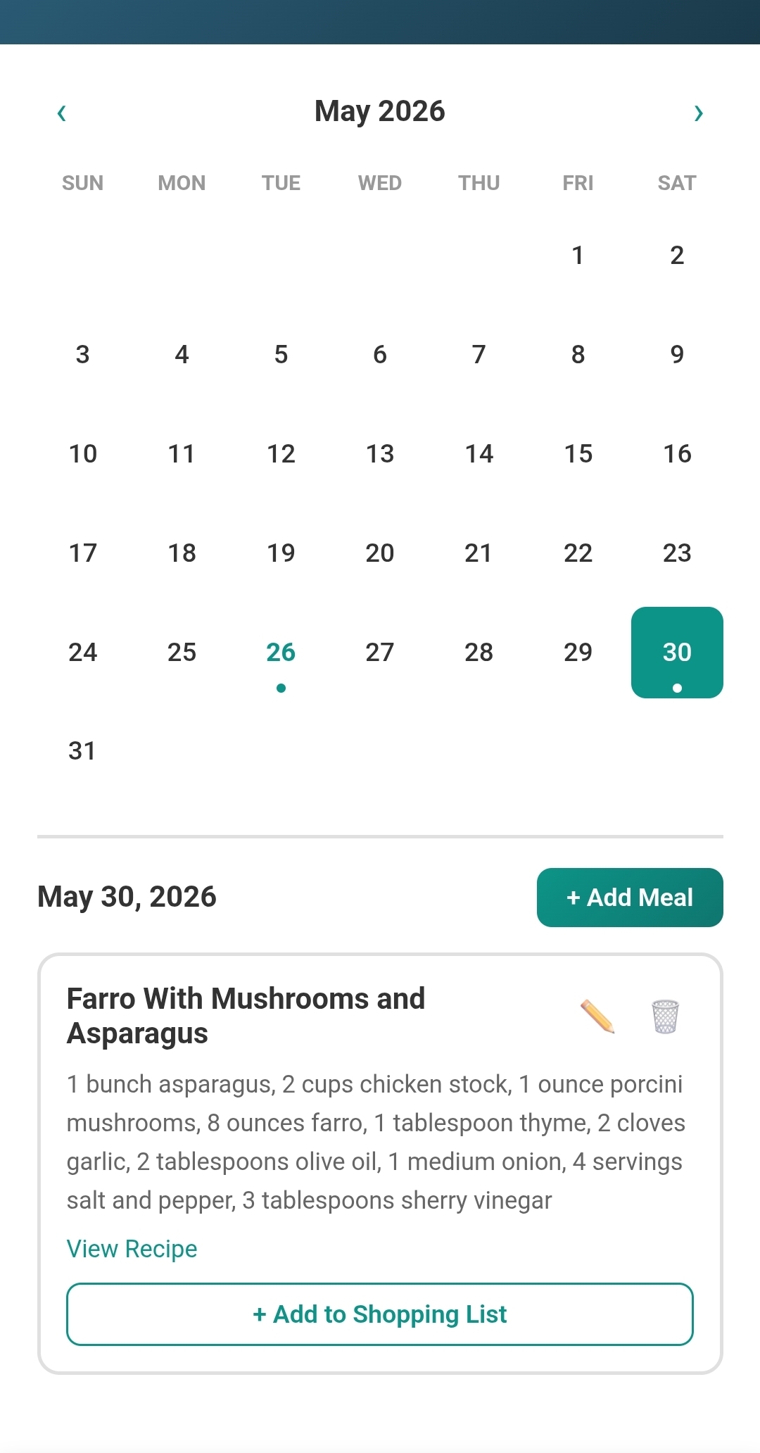 IDK Meal Planner